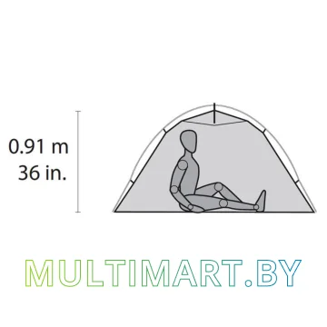 Кемпинговая палатка MSR Hubba NX (зеленый) картинка 5